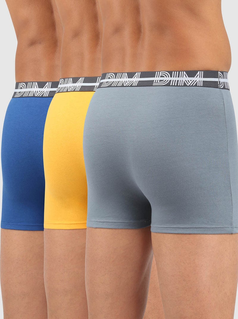 Lot de 3 Boxers Coton Powerful Gris - Kiabi