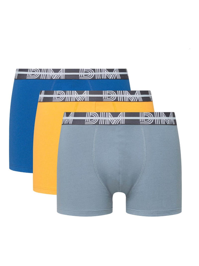 Lot de 3 Boxers Coton Powerful Gris - Kiabi