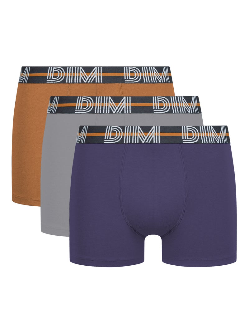 Lot de 3 boxers coton powerful Rouge brique - Kiabi