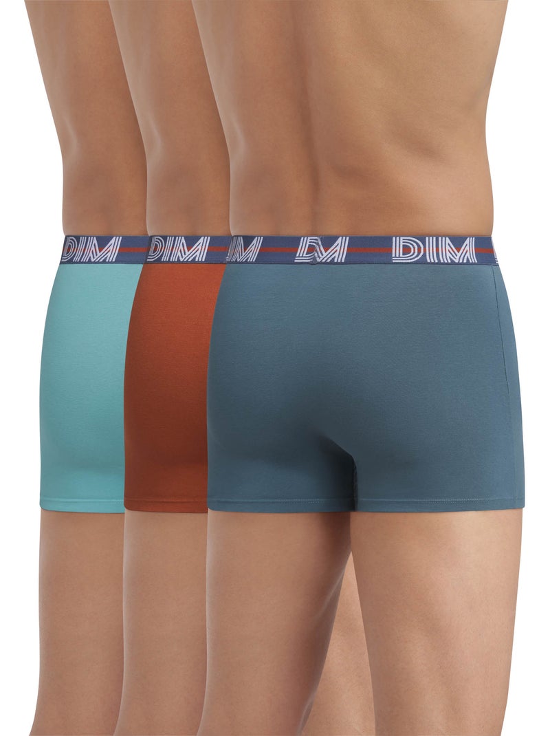 Lot de 3 boxers coton powerful Rouge grenat - Kiabi