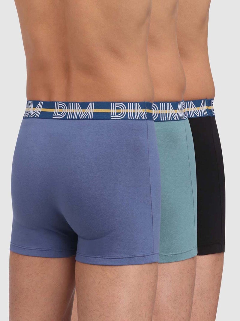 Lot de 3 Boxers Coton Powerful Vert clair - Kiabi