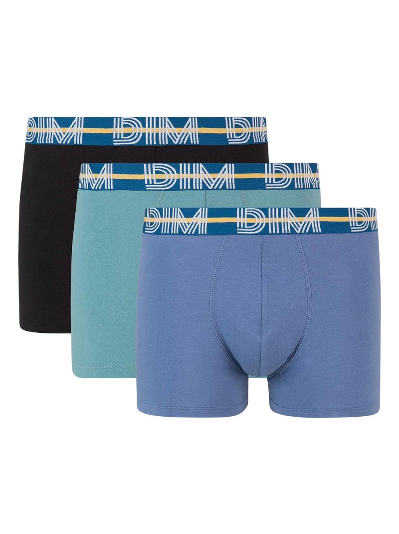 Lot de 3 Boxers Coton Powerful Vert clair - Kiabi