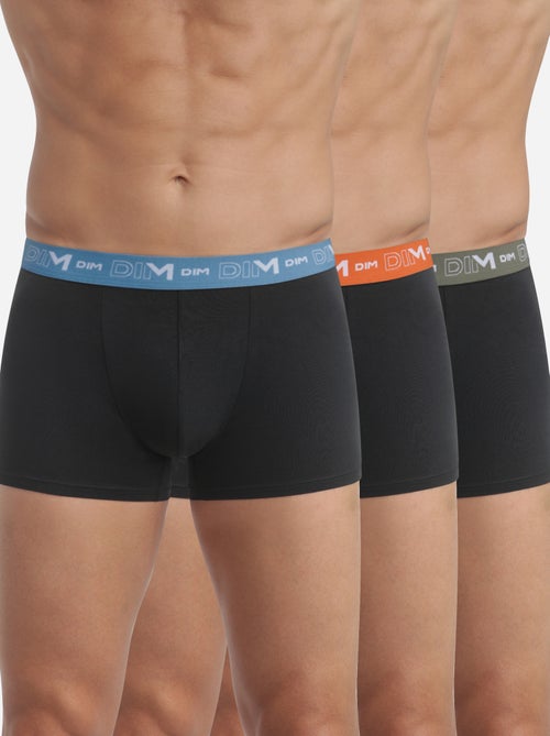 Lot de 3 Boxers Coton Strech - Kiabi