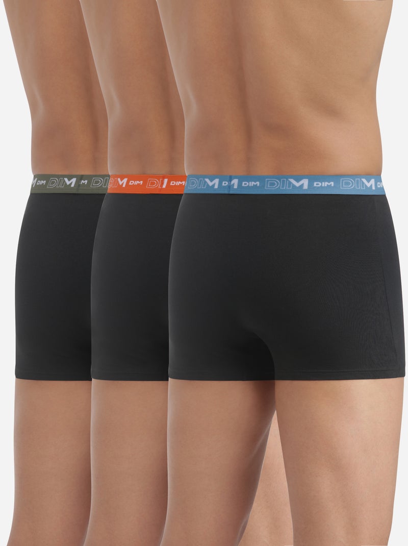 Lot de 3 Boxers Coton Strech Bleu clair - Kiabi