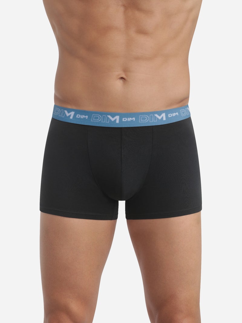 Lot de 3 Boxers Coton Strech Bleu clair - Kiabi