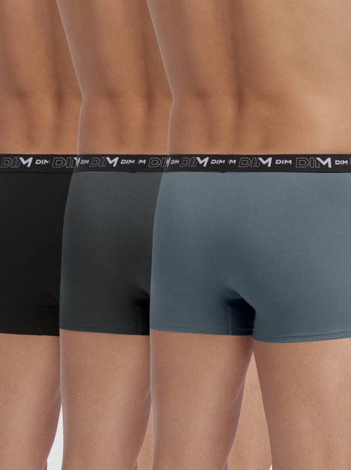 Lot de 3 Boxers Coton Strech - Kiabi