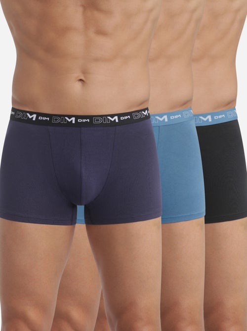 Lot de 3 Boxers Coton Strech - Kiabi