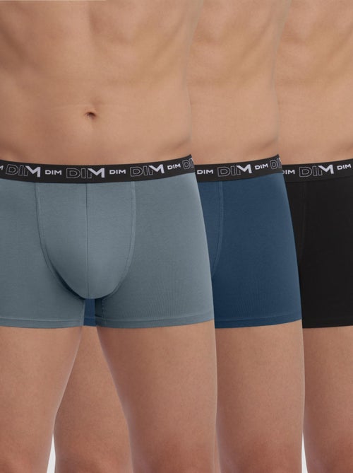 Lot de 3 Boxers Coton Strech - Kiabi
