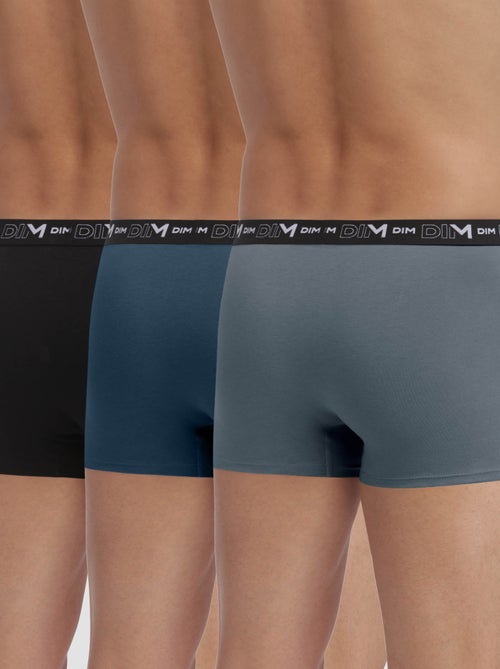 Lot de 3 Boxers Coton Strech - Kiabi