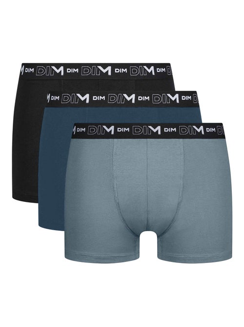 Lot de 3 Boxers Coton Strech - Kiabi