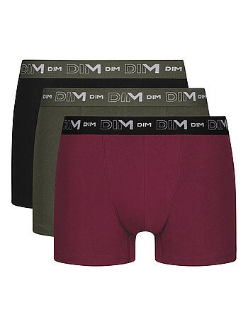 Lot de 3 Boxers Coton Strech