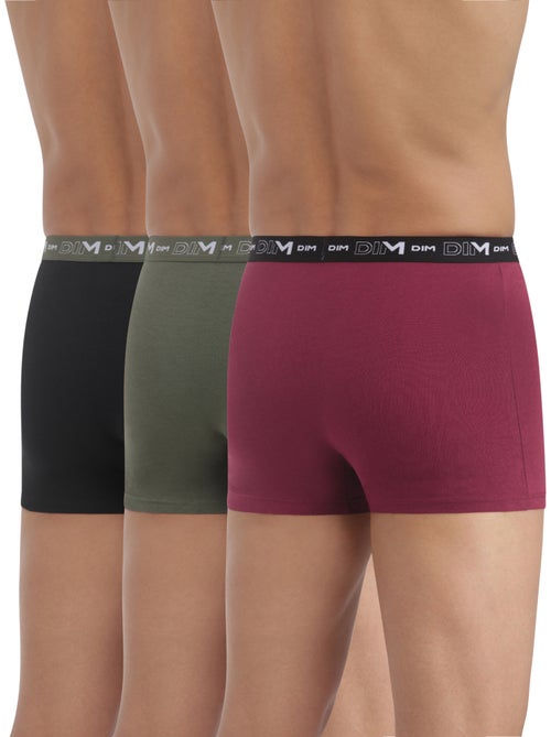 Lot de 3 Boxers Coton Strech - Kiabi