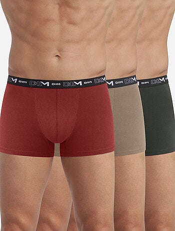 Lot de 3 Boxers Coton Stretch