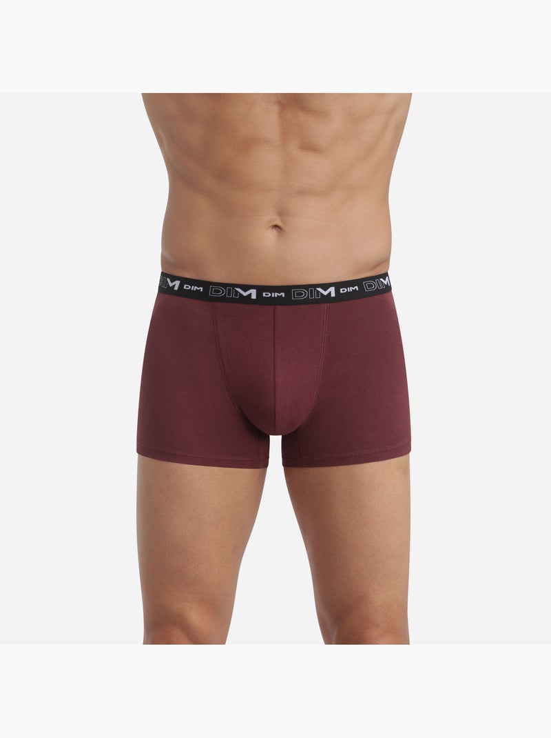 Lot de 3 Boxers Coton Strech Terracotta - Kiabi