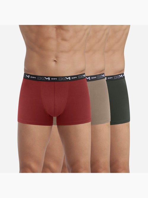 Lot de 3 Boxers Coton Strech - Kiabi Lot de 3 Boxers Coton Strech - Kiabi