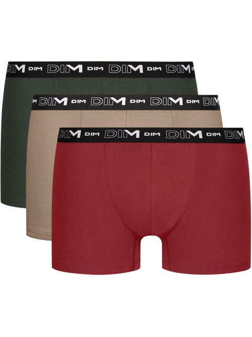 Lot de 3 Boxers Coton Strech - Kiabi Lot de 3 Boxers Coton Strech - Kiabi