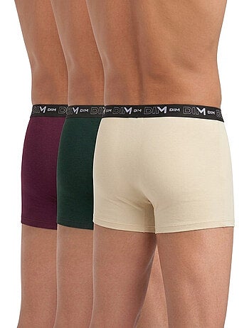 Lot de 3 Boxers Coton Stretch