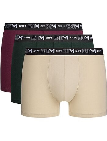 Lot de 3 Boxers Coton Stretch