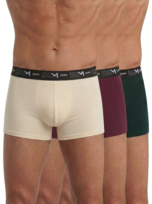 Lot de 3 Boxers Coton Stretch - Kiabi Lot de 3 Boxers Coton Stretch - Kiabi