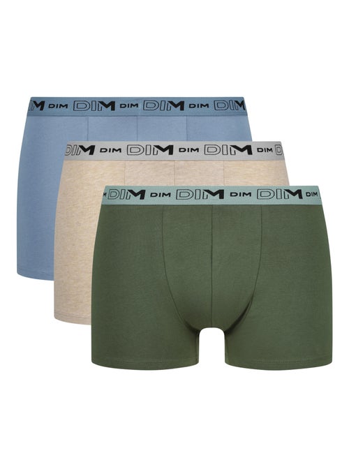 Lot de 3 Boxers Coton Stretch Bio - Kiabi