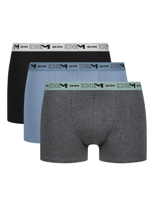 Lot de 3 Boxers Coton Stretch Bio - Kiabi