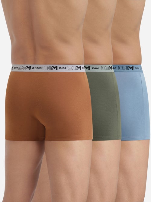Lot de 3 Boxers Coton Stretch Bio - Kiabi