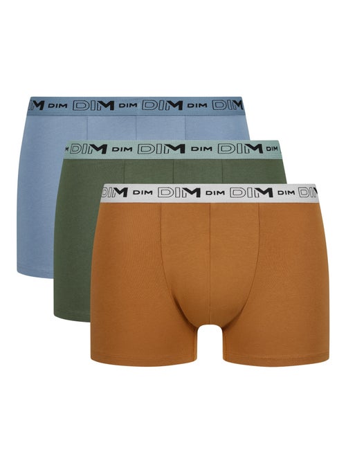 Lot de 3 Boxers Coton Stretch Bio - Kiabi