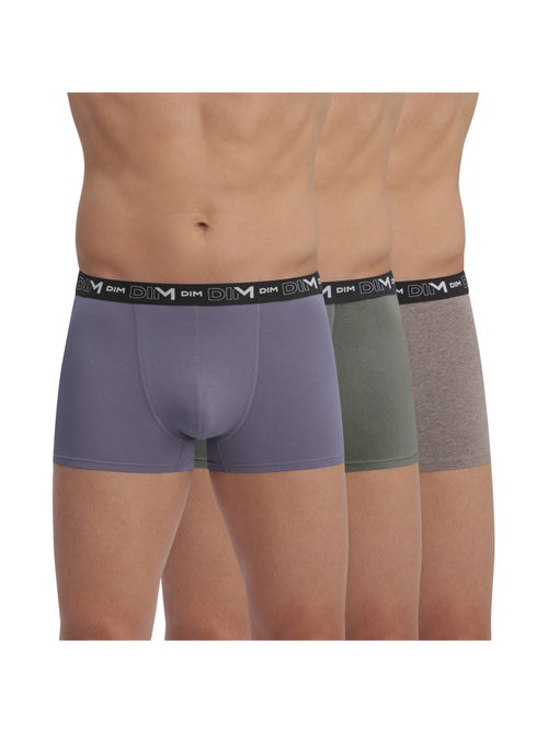 Lot de 3 Boxers Coton Stretch - Kiabi