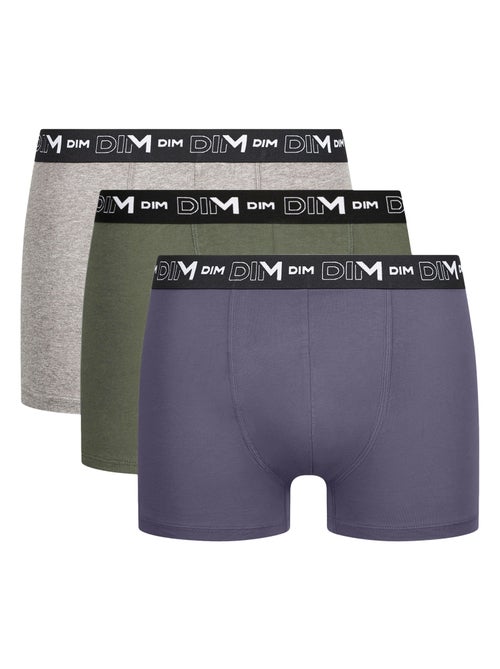 Lot de 3 Boxers Coton Stretch - Kiabi