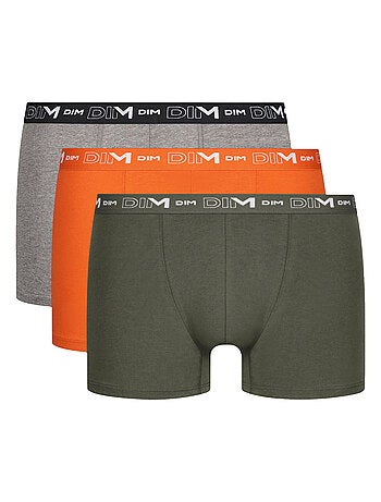 Lot de 3 Boxers Coton Stretch
