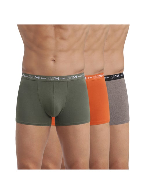 Lot de 3 Boxers Coton Stretch - Kiabi