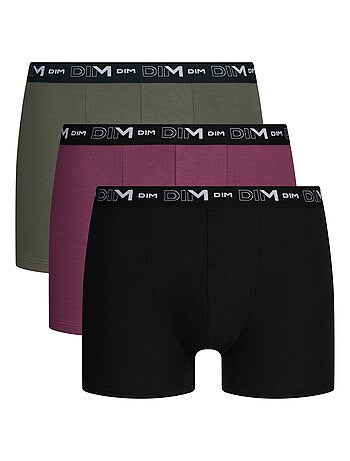 Lot de 3 Boxers Coton Stretch