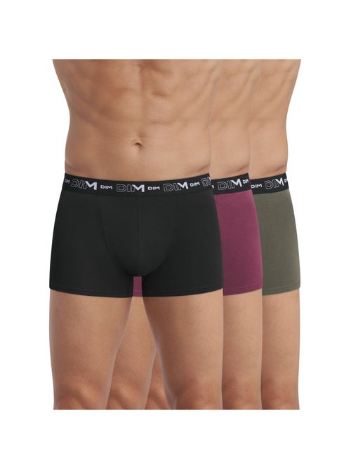 Lot de 3 Boxers Coton Stretch - Kiabi
