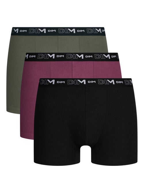 Lot de 3 Boxers Coton Stretch - Kiabi