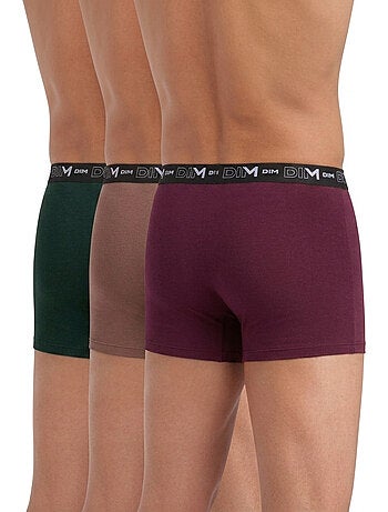 Lot de 3 Boxers Coton Stretch