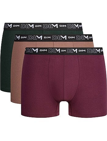 Lot de 3 Boxers Coton Stretch