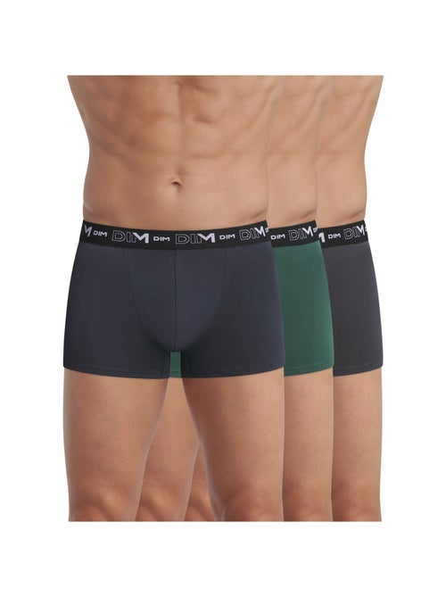 Lot de 3 Boxers Coton Stretch - Kiabi