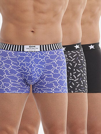 Lot de 3 boxers coton stretch imprimés Vibes
