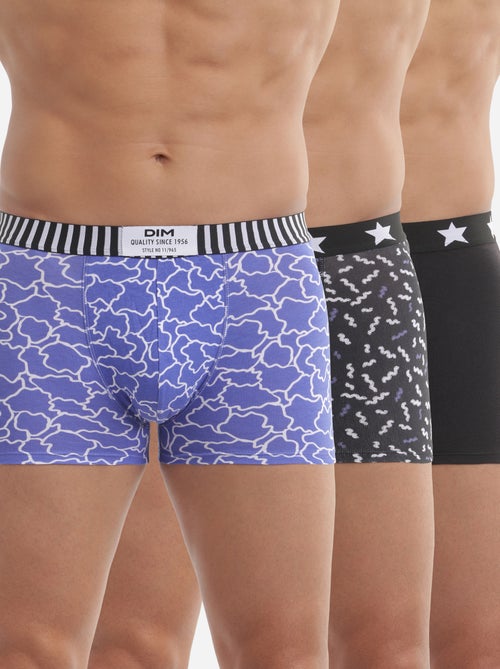 Lot de 3 Boxers Coton Stretch Vibes - Kiabi