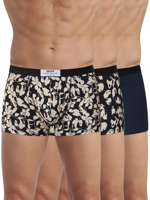 Lot de 3 Boxers Coton Stretch Vibes - Kiabi