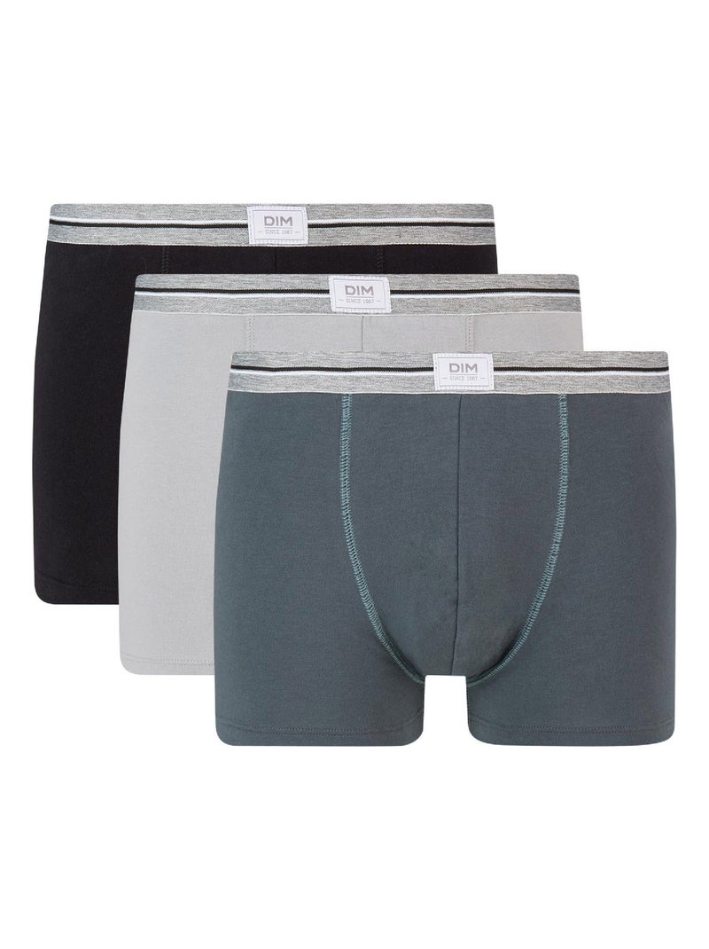 Lot de 3 Boxers Coton Ultra Resist Multicolore - Kiabi