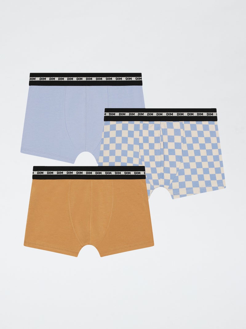 Lot de 3 boxers 'DIM' Bleu - Kiabi