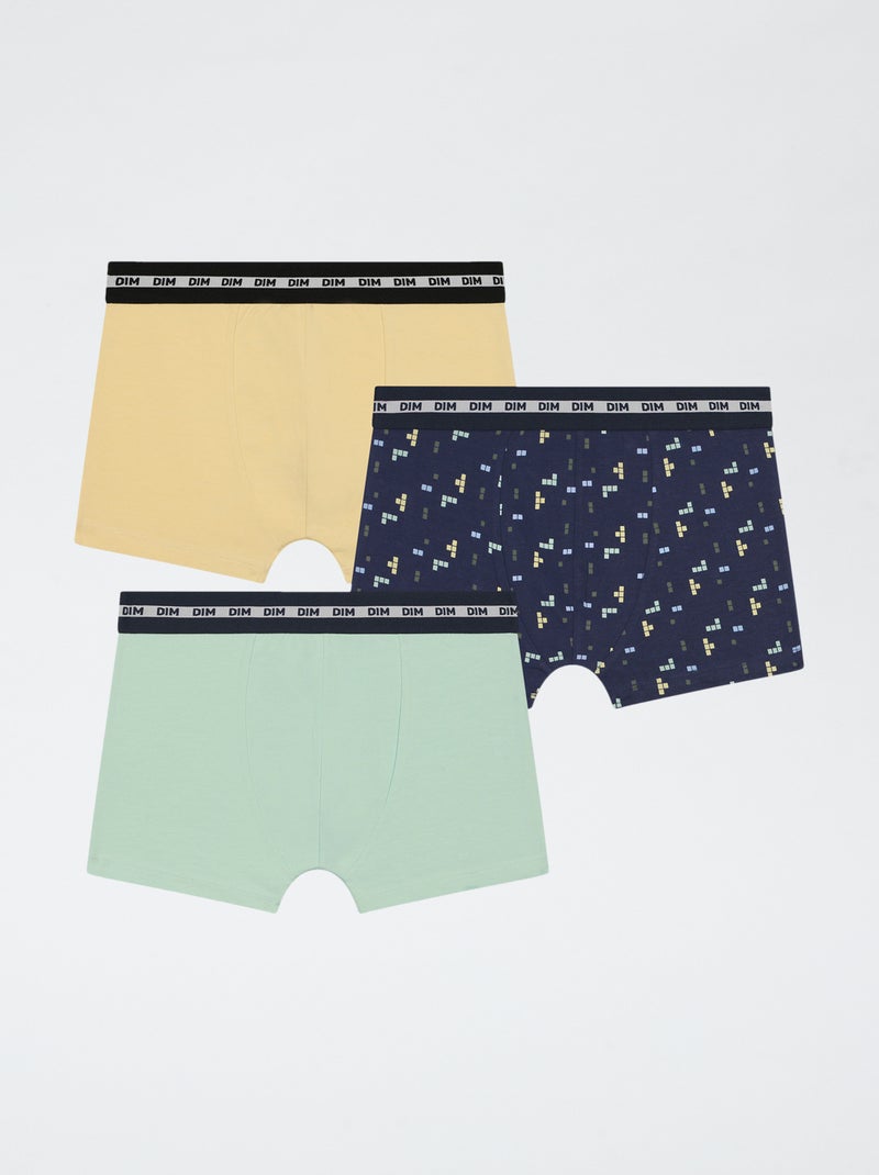 Lot de 3 boxers 'DIM' Bleu - Kiabi