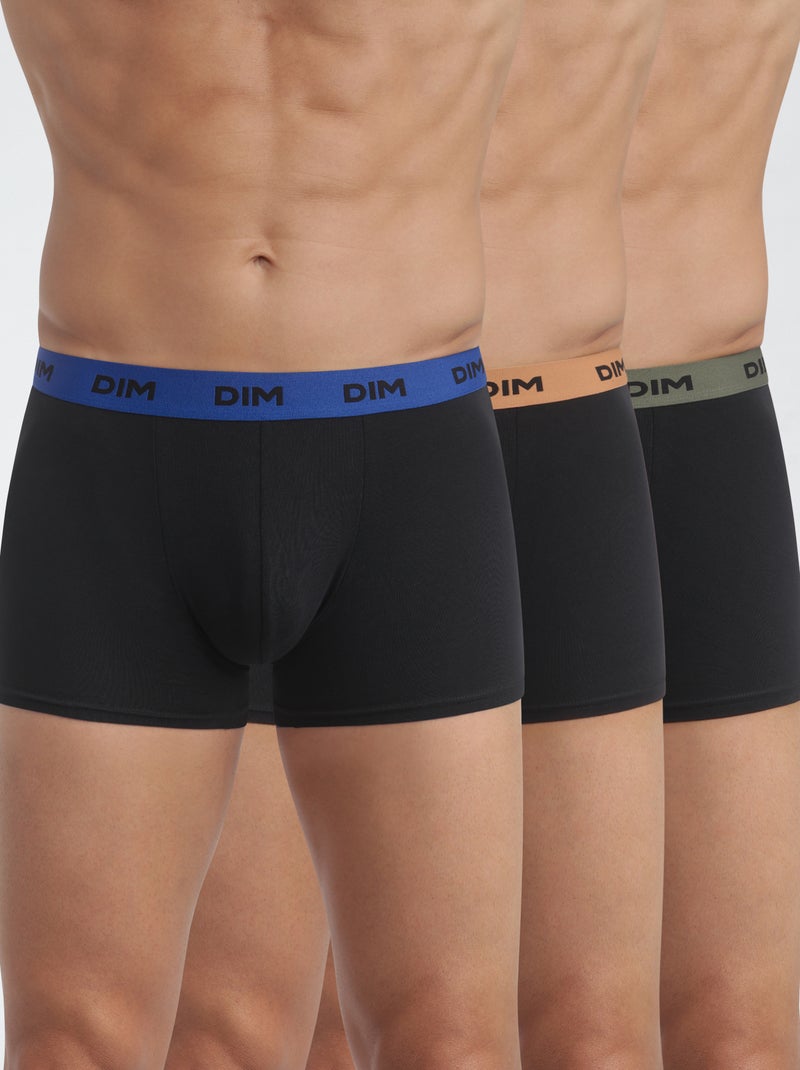 Lot de 3 boxers 'Dim' Bleu - Kiabi