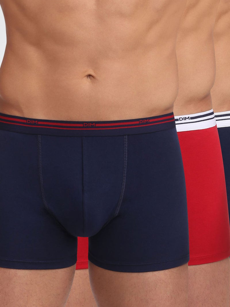 Lot de 3 boxers 'Dim' Bleu - Kiabi
