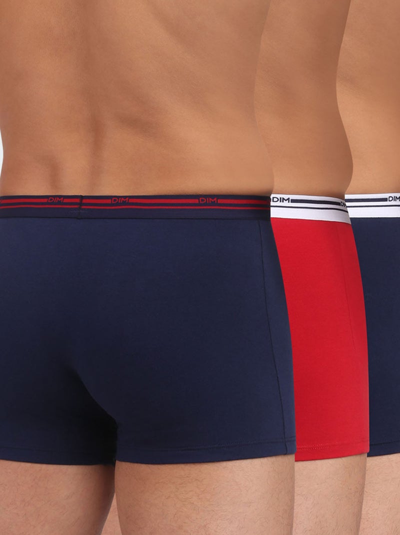 Lot de 3 boxers 'Dim' Bleu - Kiabi