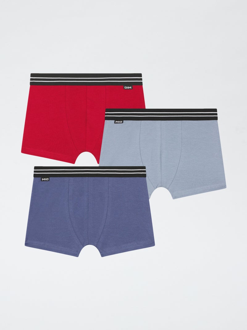 Lot de 3 boxers 'Dim' Bleu - Kiabi