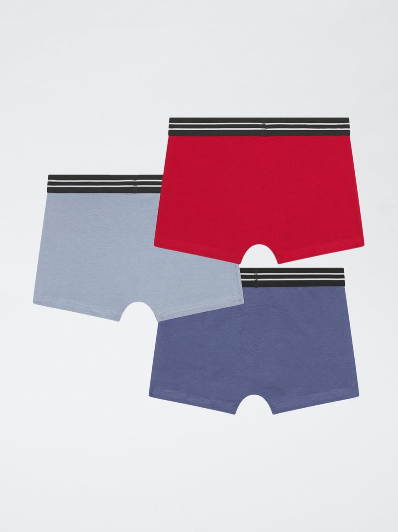 Lot de 3 boxers 'Dim' Bleu - Kiabi