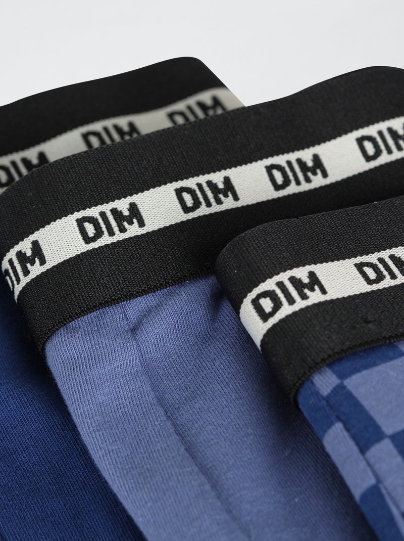 Lot de 3 boxers 'DIM' Bleu - Kiabi