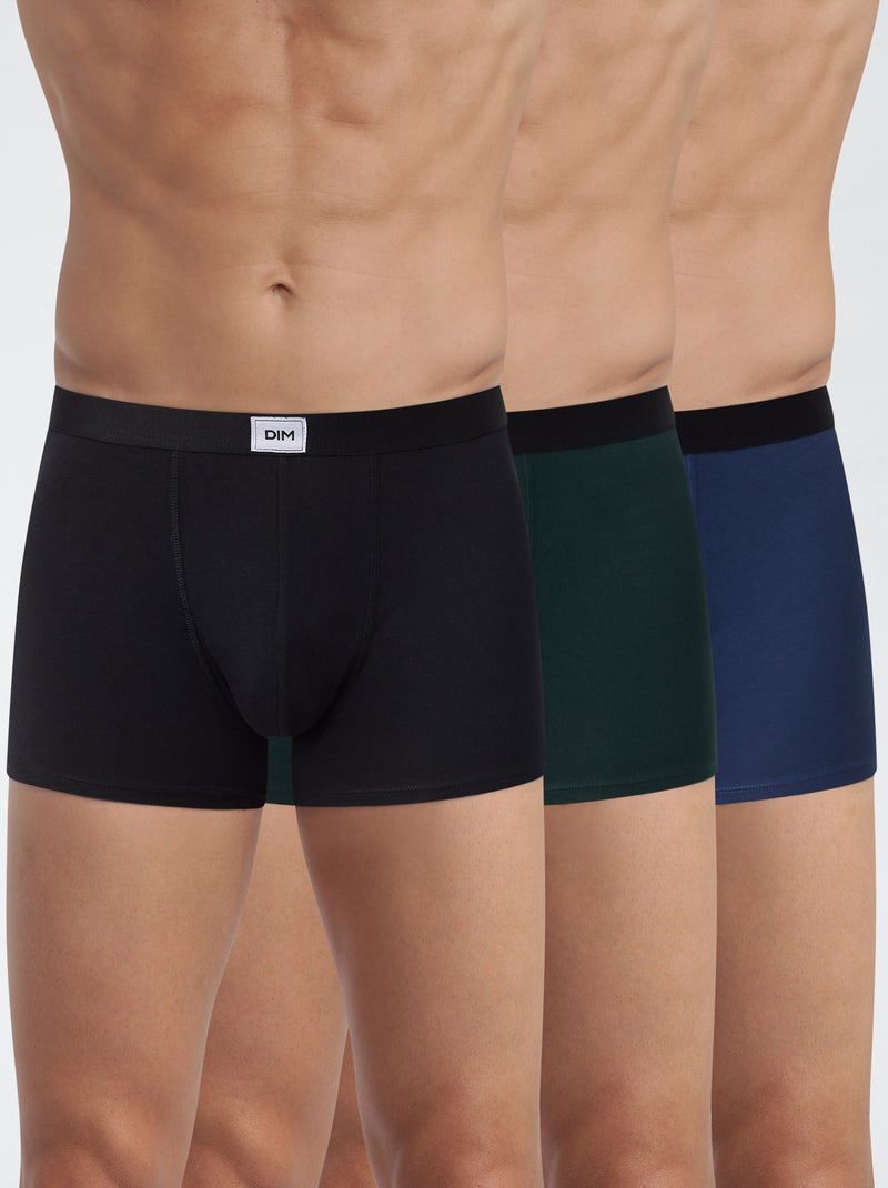 Lot de 3 boxers 'Dim' Bleu - Kiabi